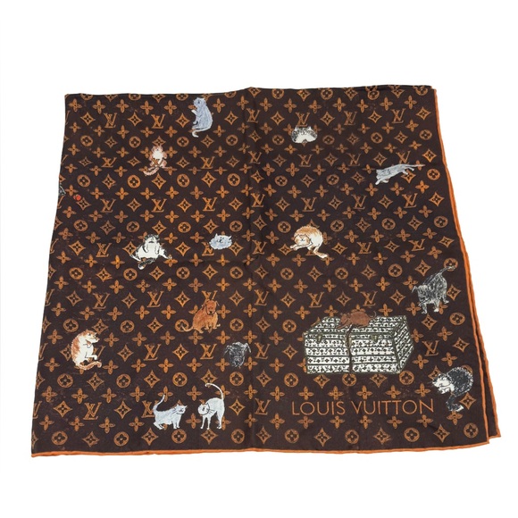 Louis Vuitton Grace Coddington Catogram Silk Scarf Square 90 - Picture 1 of 9